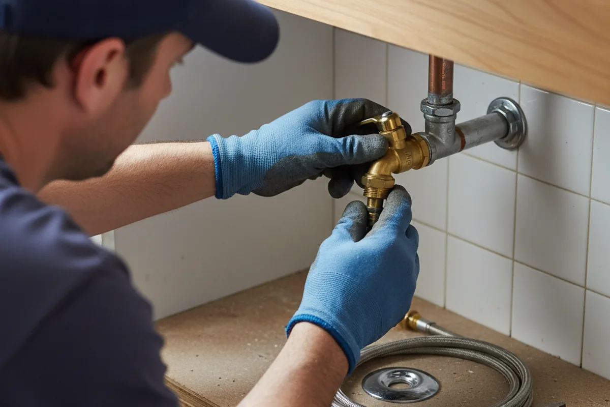 Shutoff valve and fitting work during Faucet and Fixture Repair in Seabrook